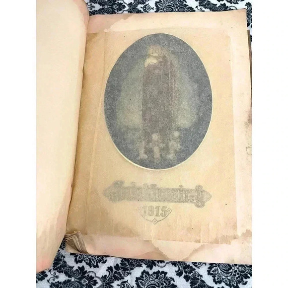 RARE Swedish Art Large Handmade Book 1915 Antique Artwork Reprints Cover - Picture 3 of 11